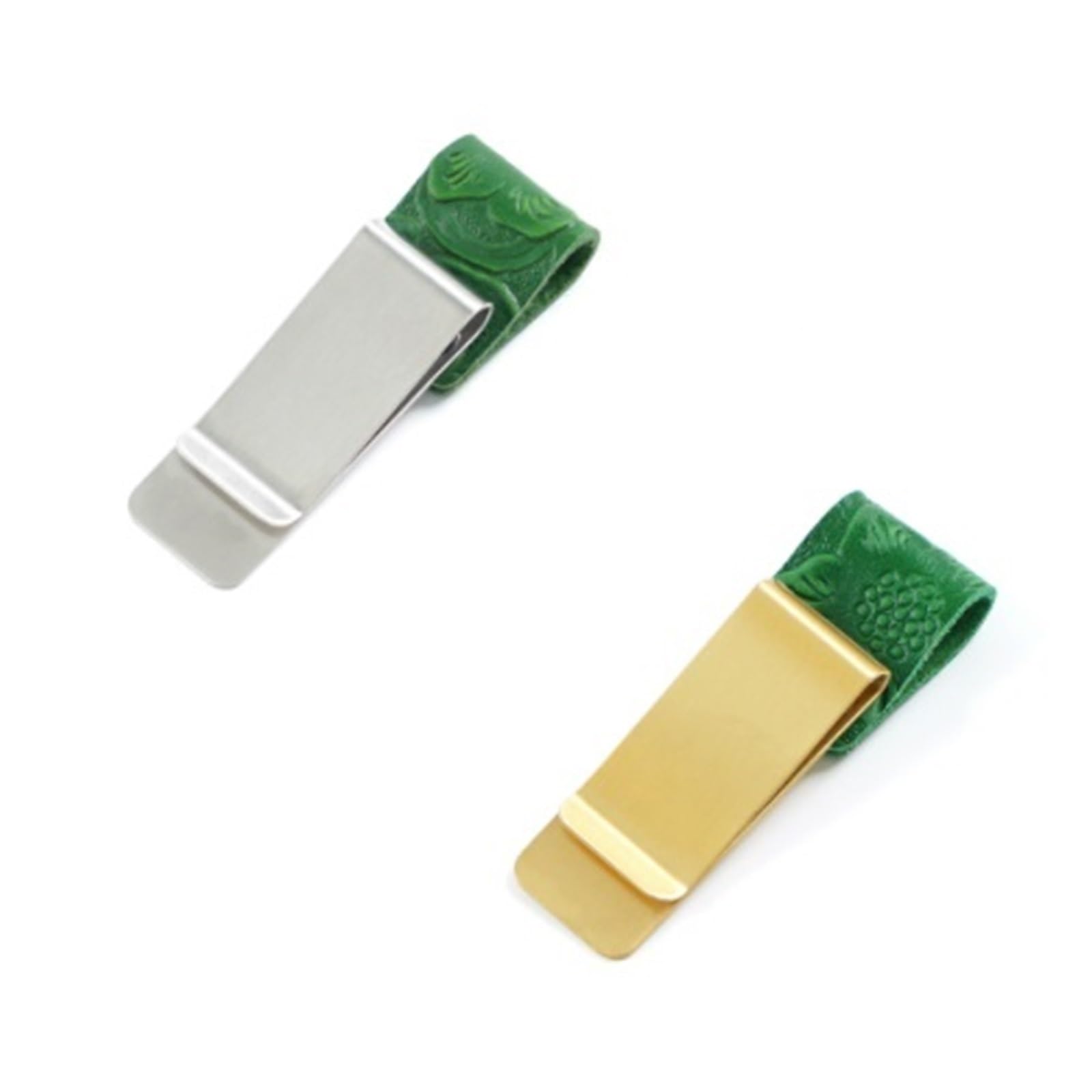 Mlyvax Leather Pen Holder Clip for Traveler Notebook Journals, Brass Bookmark Clips Book Pages Divider for School Stationery(2pcs,Brass)