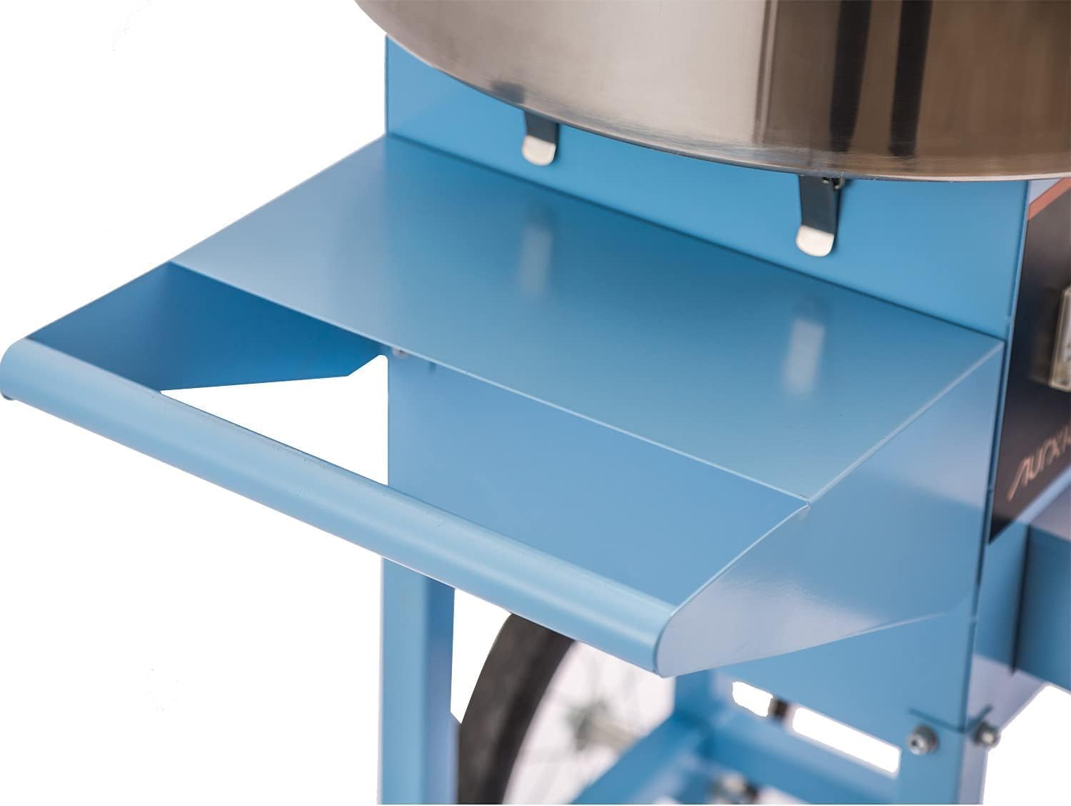 Commercial Cotton Candy Machine, Professional Candy Floss Maker, for Home, Kids Birthday, Family Party (Blue, With Cart)