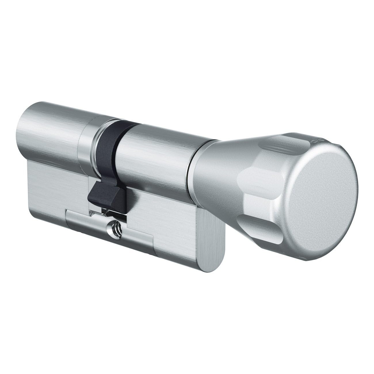EVVA 4KS Knaufzylinder 31/31K | Hochsicherheits-Zylinder Schließzylinder mit Bohrschutz Ziehschutz Picking-Schutz | Patentschutz | 5 Schlüssel und Sicherungskarte (K=Knauf/Innenseite) | Nickel matt