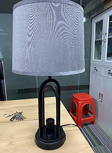 Kakanuo Table Lamp, Bedside Table Desk Lamp with G45 LED Bulb, Modern Nightstand Lamp for Bedroom, Living Room, Office (Set of 2)
