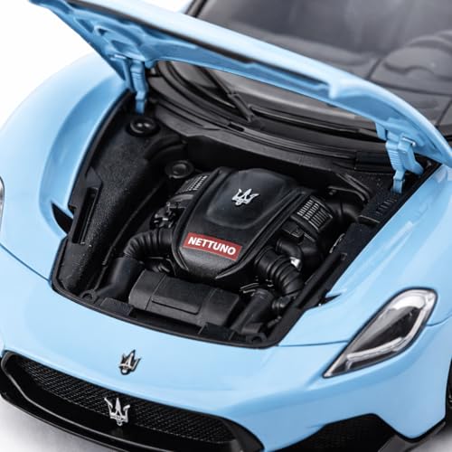Image of 1:24 Scale Maserati MC20 Die Cast Metal Car Model with Openable Doors & Hood, Detailed Interior, Pull Back Action Toy Car for Kids & Collectors, Display Model
