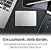 TOSHIBA 1TB Canvio Flex Portable Externe Festplatte für Mac, Windows PC und Tablet-Nutzung, kompatibel mit den meisten USB-C- und USB-A-Geräten, Silber (HDTX110ESCAA)