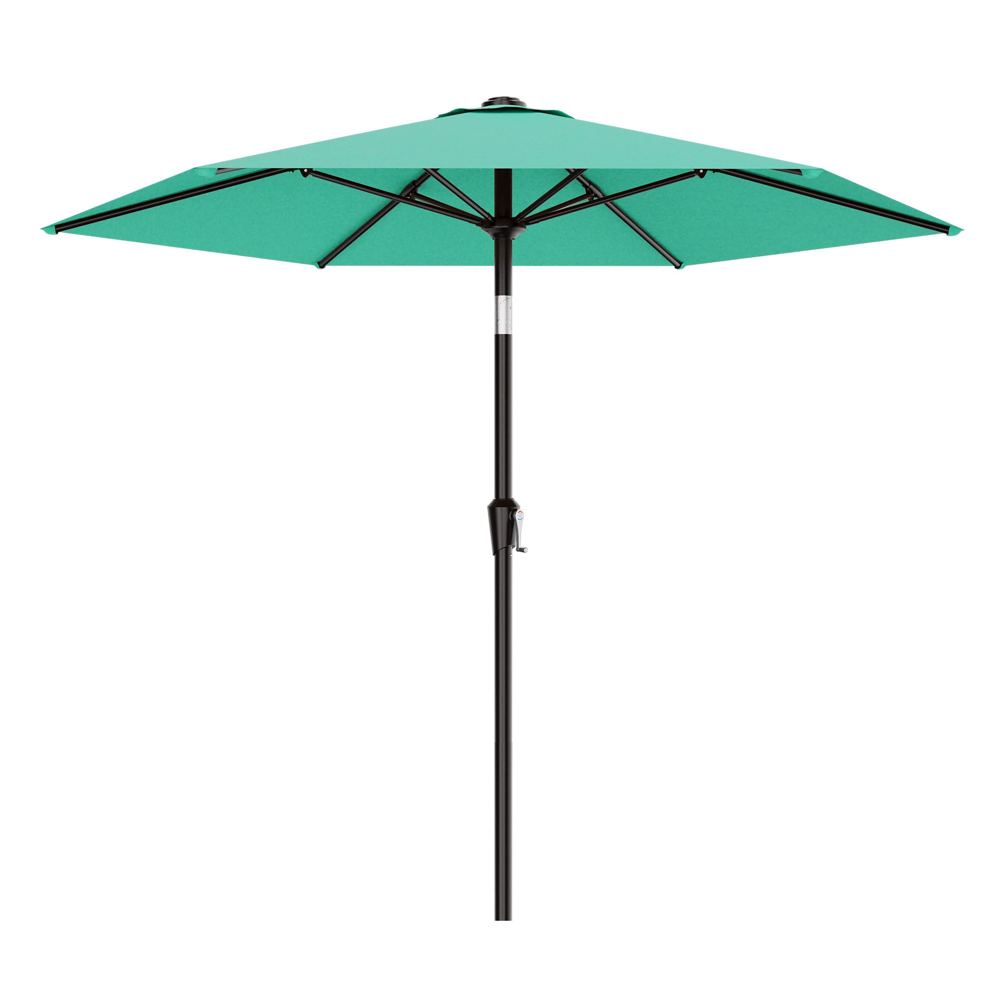 AreShark 10 FT Patio Umbrella for Outdoor, Outdoor Table Umbrella with Push Button Tilt and Crank, Outdoor Patio Umbrellas with 6 Sturdy Ribs, Patio Umbrellas for Market, Garden, Pool (Red) — view 19