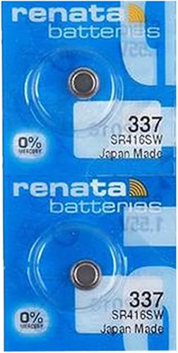 Renata 337 SR416SW - Batería de reloj de óxido plateado 337 de 1.55 V (2 unidades)