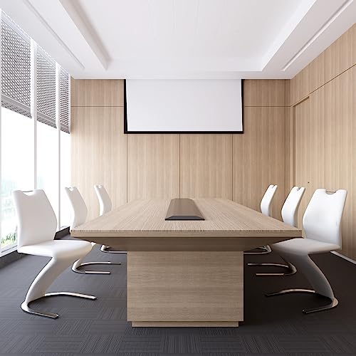 Hipihom Mermaid Dining Chairs Set Of 4, Modern Kitchen Dining Room Chairs Armless Upholstered Side Chairs In Pu Leather Cushion Seat And Sturdy Metal Legs (4-White) #TOP1