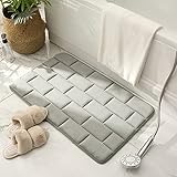 【Fácil de Usar y Duradero】: estas alfombrillas de baño antideslizantes se pueden usar en cualquier lugar. Si los lavas en la lavadora, enróllalos en cualquier dirección y mételos en la lavadora sin preocuparte de que se desprendan o se desvanezcan. La parte superior de las tiras de ladrillo está cosida de forma segura sin astillarse ni deformarse. La resistencia a la abrasión del látex para pisos extiende en gran medida la vida útil de la alfombra de ducha.