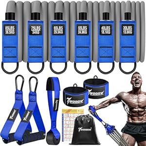 Resistance Bands Set Men, 350lbs Heavy Exercise Ba...