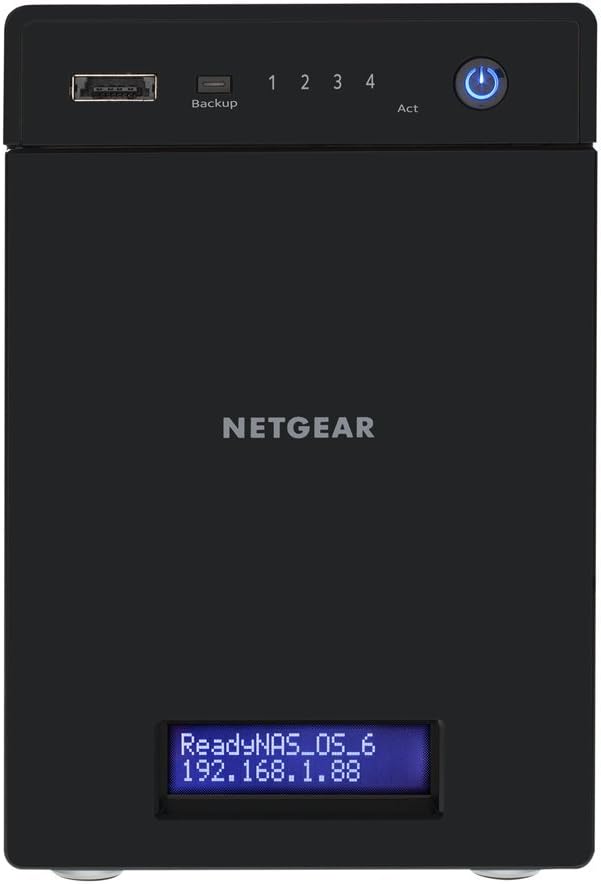 NETGEAR ReadyNAS 104 4-Bay Network Attached Storage Diskless (RN10400-100NAS)
