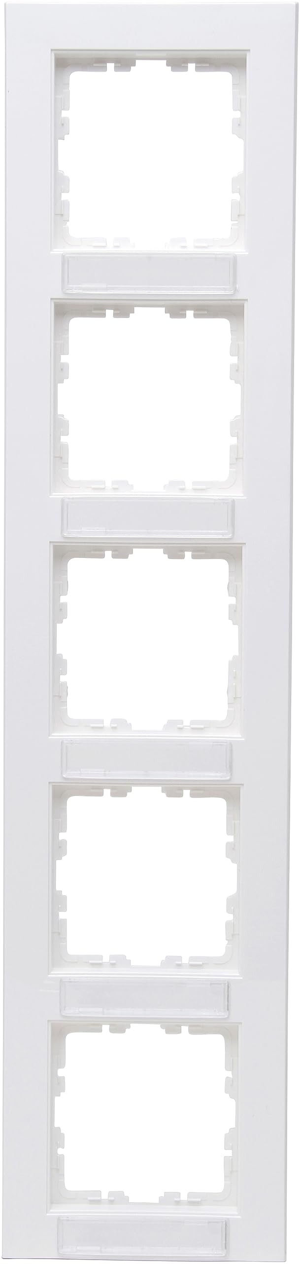 Kopp, Abdeckrahmen 5-fach HK07, Farbe: reinweiß, 407229008