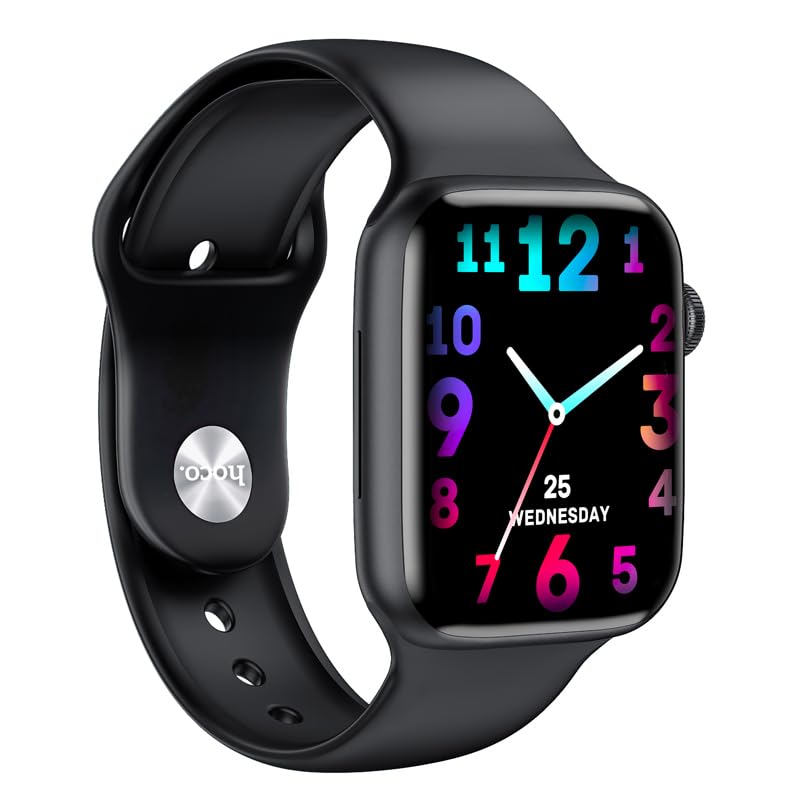 HOCO Smart Watch Y5 display showing a digital clock face