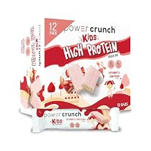 Power Crunch Kids Protein Wafer Bars High Protein Snacks with Delicious Taste, Strawberry Shortcake 1.13 Ounce 12 Count