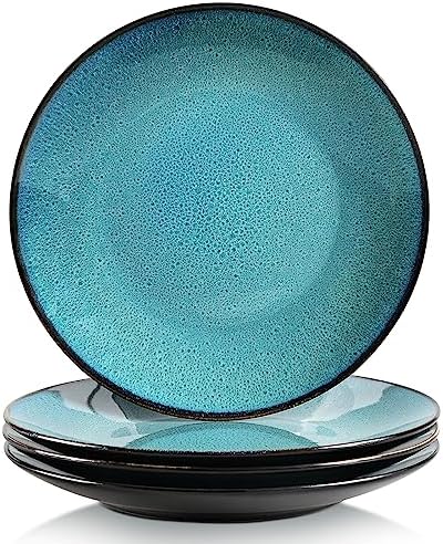 Vancasso Starry 8-częściowy zestaw misek z kamionki, miseczki na musli, serwis stołowy w stylu vintage, 550 ml