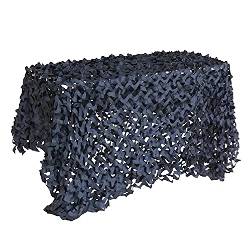 Touguqing Red de Camuflaje Negro 2X3m 3X4m Malla de Camuflaje Militar para Caza Camping Al Aire Libre Fotografía Ejército Ocultar Cubiertas de Coche Carpa Parasol(Size:2x4M/6.5x13.1FT)