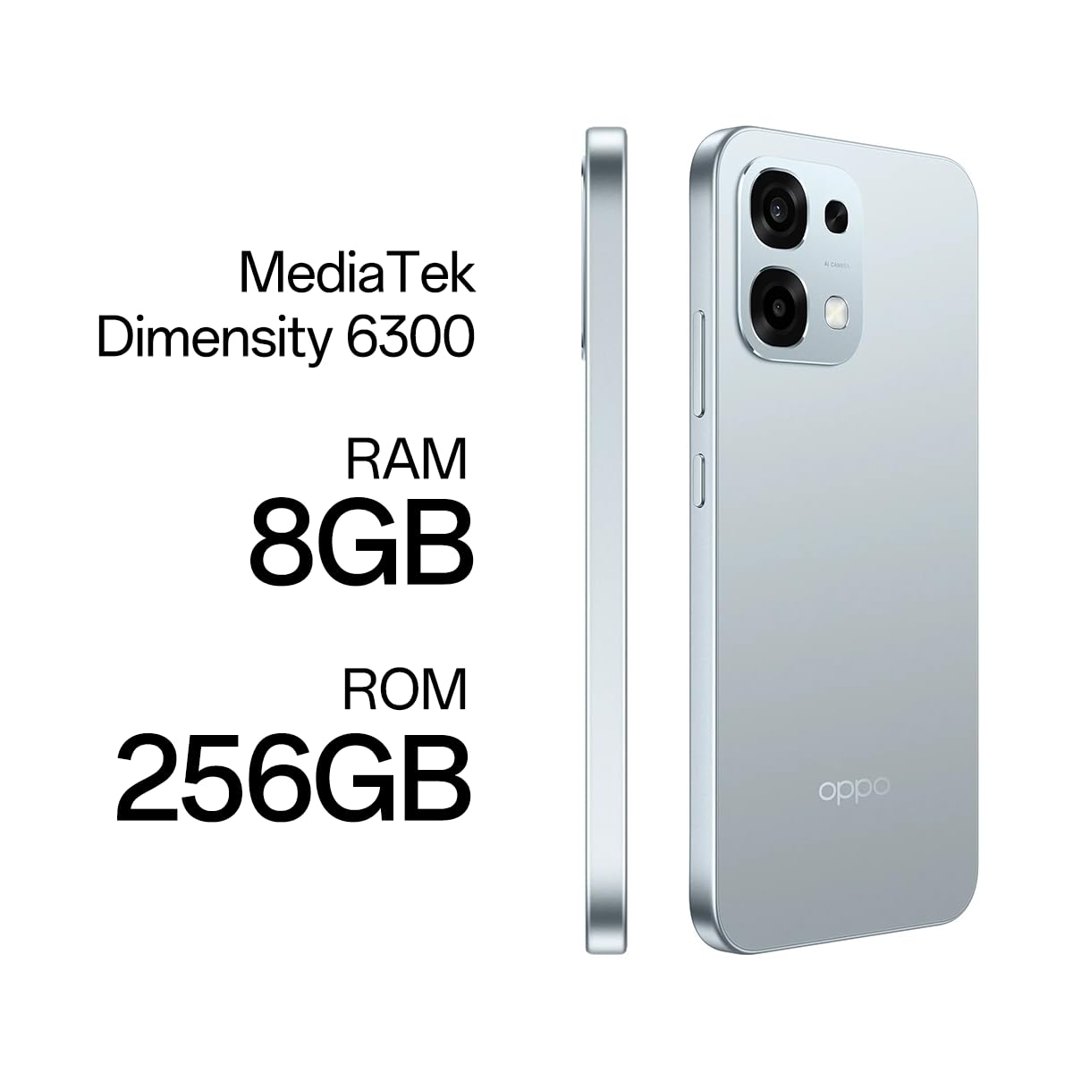 OPPO A6 Pro 5G - Darmowy smartfon z SI, 8 GB RAM+256GB, bateria 6500 mAh, szybkie ładowanie 80 W, ekran AMOLED 120 Hz, IP69, aparat 50MP AI, Dual SIM, wersja hiszpańska - tytan