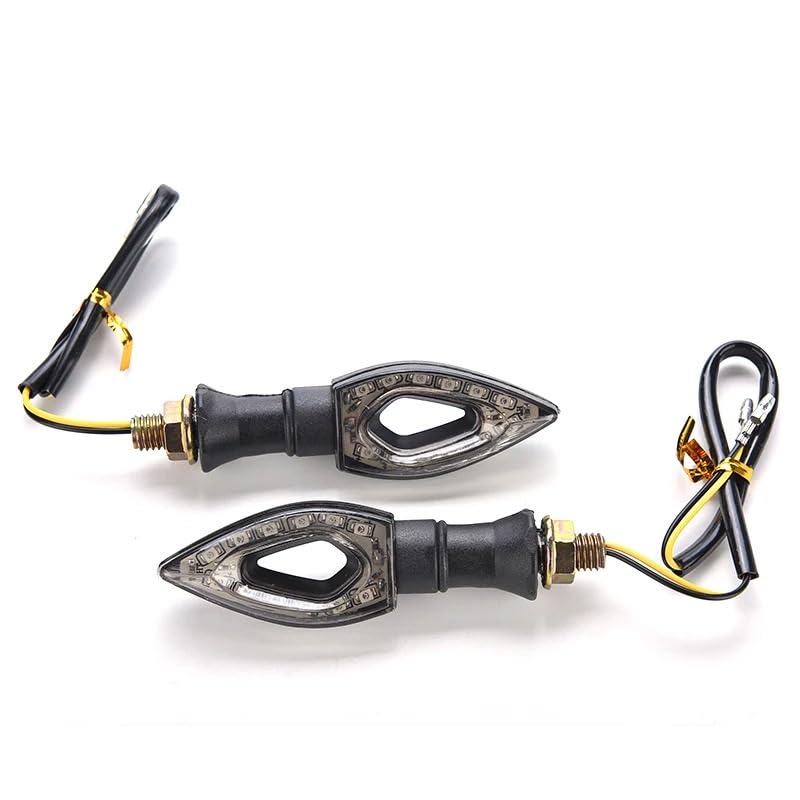 Indicateurs clignotants LED universels pour motos feux clignotants orange 12V