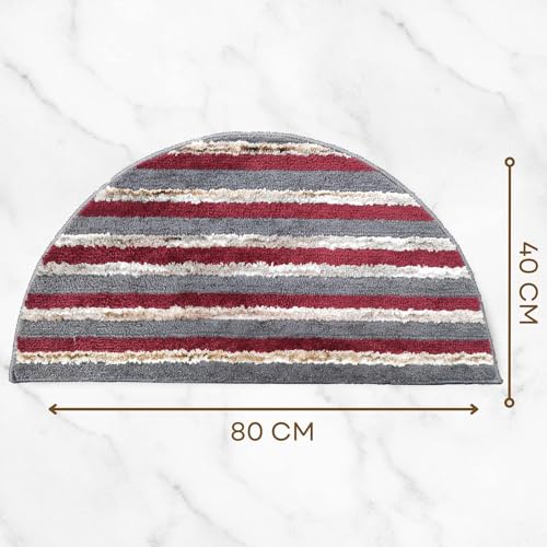 Image of Door Mats for Home | Door Mats for Home Entrance | Door Mat for Bathroom| Soft & Super Absorbent Mats for Shower | Washable, Non-Slip & Quick-Drying Mats (Pack of 2) (Multicolor 10)