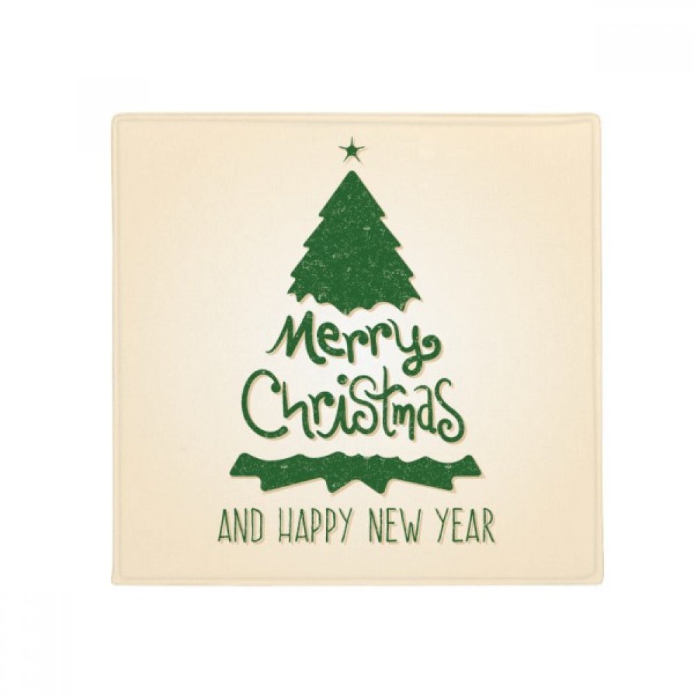 Tapis de sol Joyeux Noël et arbre vert antidérapant pour entrée cuisine