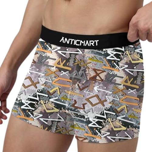 Image of Men's Extra Thin Elastic Ice Silk Underwear - Long, Comfortable, Breathable Boxer Brief Trunks (Pack of 3)