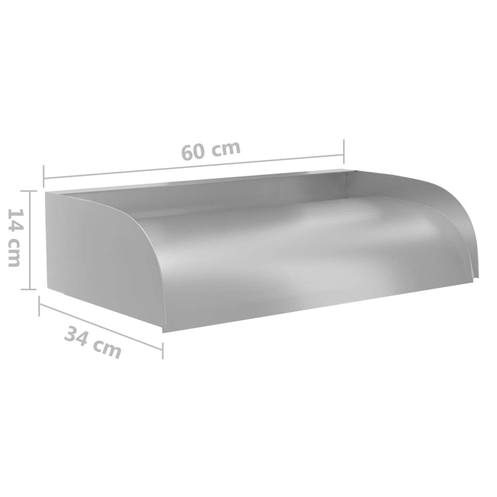 Homgoday Cascada 60 x 34 x 14 cm de Aiaio Inox 304, muebles para casa, interior, exterior, salón, dormitorio