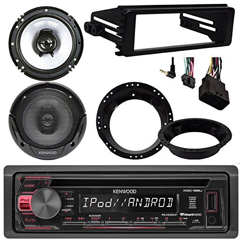 EnrockMarineBundle 96-2013 Harley Touring Kenwood KDC-168U CD MP3 Stereo Radio Install Adapter Dash