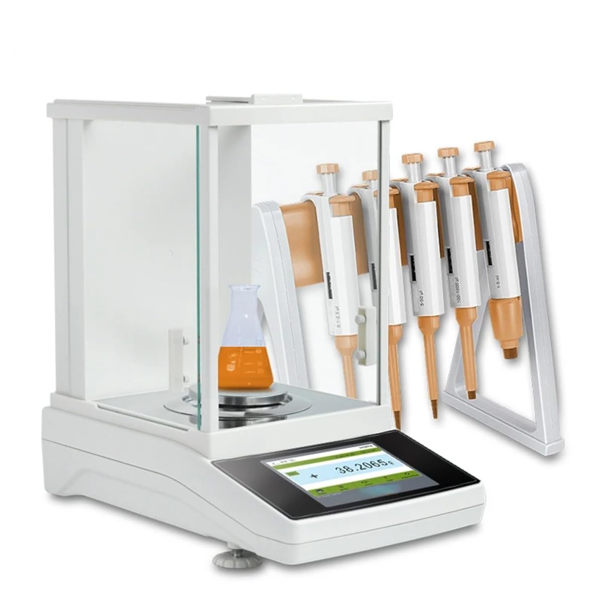 YNIYUJKL Analytical Balance 100G 0.0001G 0.1Mg Laboratory Weigh Scale External Calibration 110g 0.0001g 0.1mg
