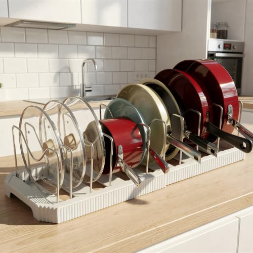 2-Pack-Expandable-Pot-Lid-Organizer-22-Pot-and-Pan-Holder-Adjustable-Under-Cabinet-10-Dividers-Inside-Kitchen-Cabinet-Storage-Rack-for-Baking-Sheets-Cutting-Boards-Cookware