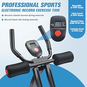 Abdominal Trainers Adjustable AB Machine at Home or Gym for Core Strength Training Ab Cruncher Foldable Fitness Gear for Men and Women Exercise Workout