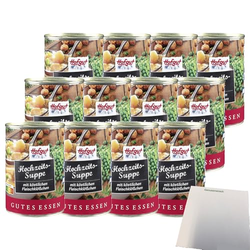 usy Bundle für Hofgut Hochzeitssuppe mit Fleischklößchen VPE (12x400ml Dose) + usy Block