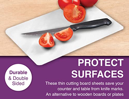 Arrow Plastic Flexible Cutting Mats - White Cutting Board, 10 Pack - Made In The Usa, Bpa Free - Ideal For Cutting And Chopping - Measures 15 X 12 Inches #TOP3
