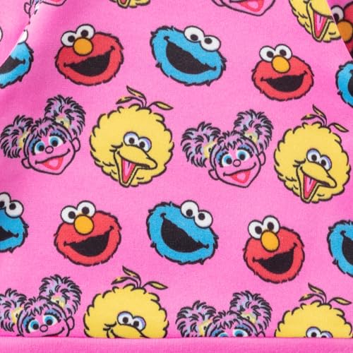 Sesame Street Elmo, Cookie Monster, Big Bird and Abby Cadabby Girls Long Sleeve Shirt and Pants Set for Infant and Toddler3