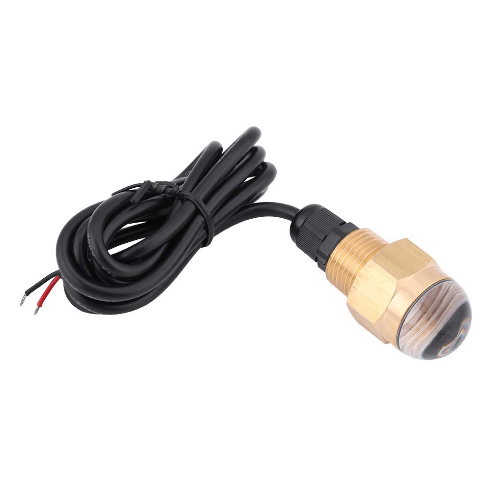 Luz LED Subacuática 12V para Barco Tapón Drenaje Latón Vidrio Iluminación Marina Impermeable Azul