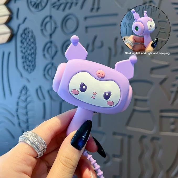 Image of Cute Animal Character Hammer Toy with Wrist Strap, Design, Silicone, Multicolour (Bunny Purple)