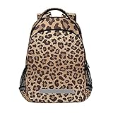 Glaphy Leopard Cheetah Print Backpack Laptop School Book Bag Lightweight Daypack for Men Women Teens Kids