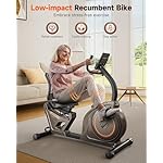 Niceday Recumbent Exercise Bike, Recumbent Bike for Home, Recumbent Stationary Bike 400LBS Weight Capacity, Magnetic Recumbent Bike with Smart APP, LCD Monitor, Heart Rate Handle - Image 2
