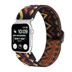VeveXiao gevlochten Solo Loop rekbare band compatibel met Apple Watch Band SE Serie 6/5/4/3/2/1 voor iWatch 44 mm 40 mm…