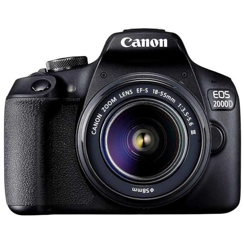 Canon EOS 2000D BK 18-55 is + SB130 + 16GB EU26 SLR-Kamera-Set, 24,1 MP, CMOS 6000 x 4000 Pixel, Schwarz – Digitalkameras ( Full HD, Schwarz)