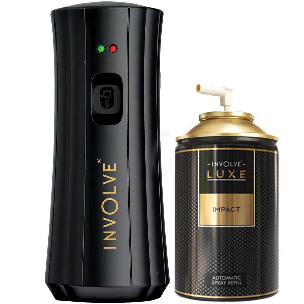 Involve Luxe Automatic Air Freshener Kit (Machine + Refill) | Impact Fragrance | Premium Room Freshener with Adjustable Spray Control | Long-Lasting for Home & Office | Up to 2200 Sprays | 225ml-image-40