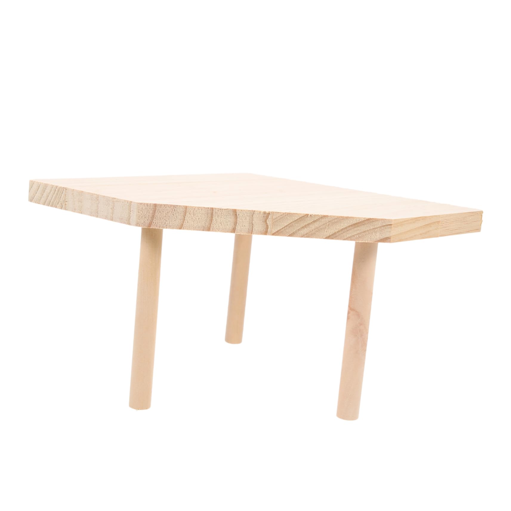 POPETPOP Wooden Hamster Platform Thickened Wood Stand for Pets Durable Design for Dwarf Hamsters and More Present for