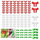 TAIZER 120PCS Pflanzenbieger Pflanzenstützclips Pflanzenstiel Pflanzentrainer Training Biege Clips Gardening Plant Support Pflanzen Bieger Clips