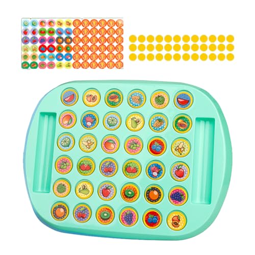 Genérico Juego de Memoria | Juguetes Educativos con Patrones de Animales y Frutas | Juego de Mesa Estratégico para Volteo y Emparejamiento,para Niños De Edad Preescolar De Mesa Y Familia
