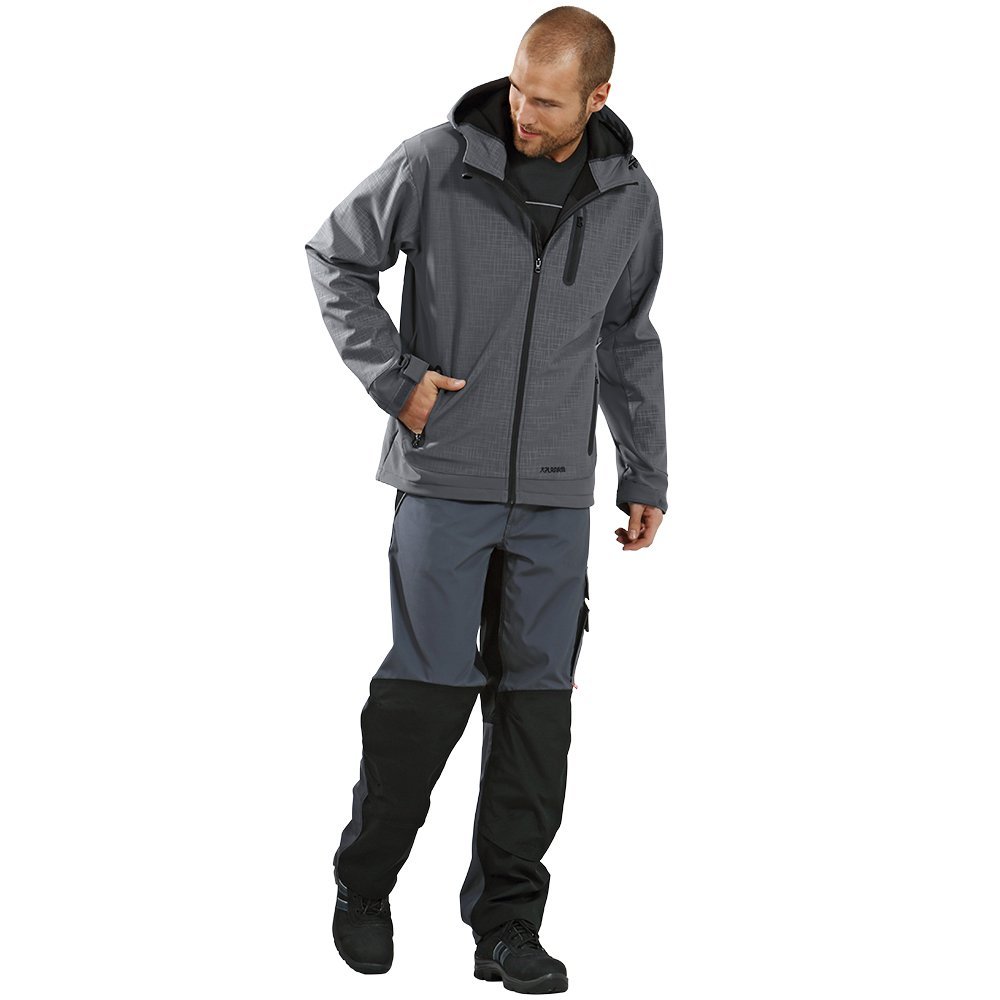 Planam 3701056 Outdoor Cube Softshelljacke, Schiefer, Größe XL
