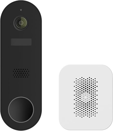Luna Doorbell Cámara inalámbrica, detección de paquetes y humanos AI, alertas instantáneas, visión nocturna, audio de 2 vías, alimentación por