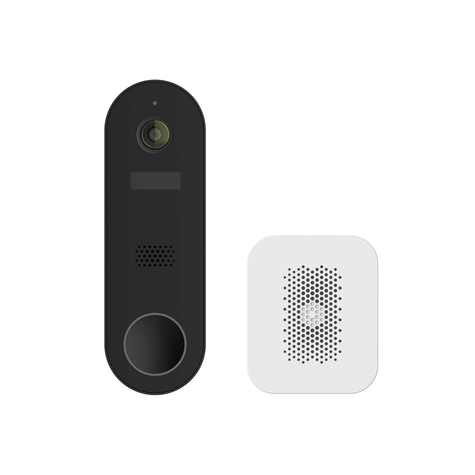 Luna Türklingelkamera Kabellos, KI-Mensch/Paketerkennung, sofortige Benachrichtigungen, Nachtsicht, 2-Wege-Audio, batterie-/kabelbetrieben, Cloud-Speicher, 2,4 GHz Wi-Fi, Smart Video Türklingel mit