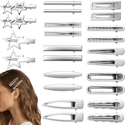 24 piezas de pinzas de cabello de metal cute miniatura 1