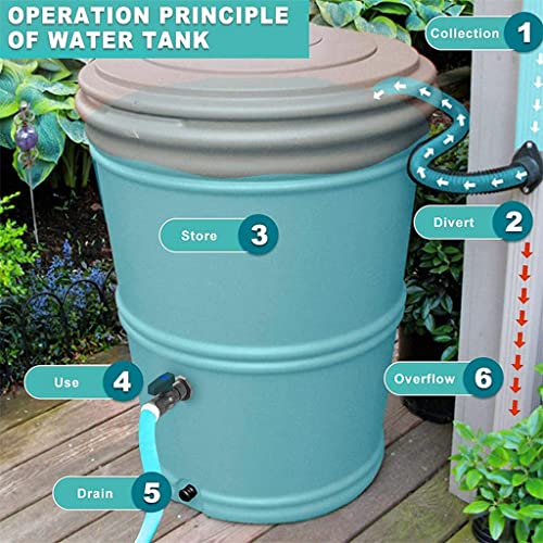 Válvula de bola para recolectar agua de lluvia con conector de grifo de 3/4 4