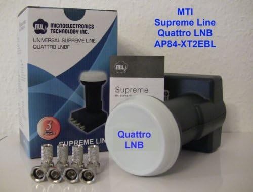 MTI Supreme Blue with AP84 XT2BL Quad LNB Full HD/3D Ready/1/Satin for Multiswitch