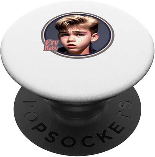 Cry Baby Logotipo gráfico para amigos hipster renacentistas, PopSockets intercambiables PopGrip