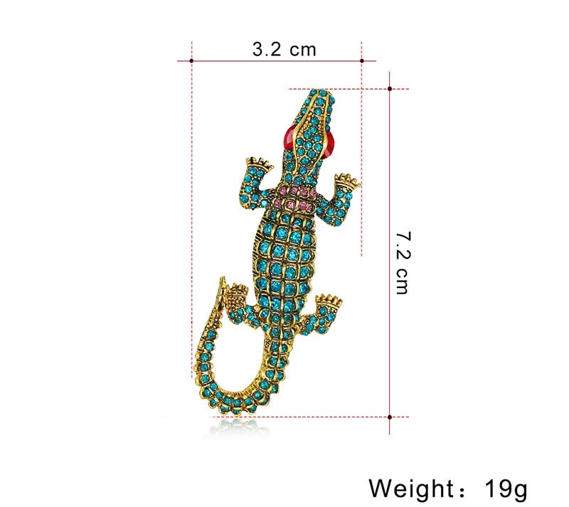 Image of Brooch pins Women Enamel Crystal Animal Insect Pin Lapel Pin Large Safety Pin