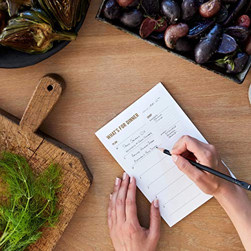 “What’s for Dinner?” Meal Prep & Planning Notepad with Tear Off Grocery List - 50 Sheets, 6” x 9”, Magnetic, for Refrigerator Use, Kitchen and Home - Thumbnail 6