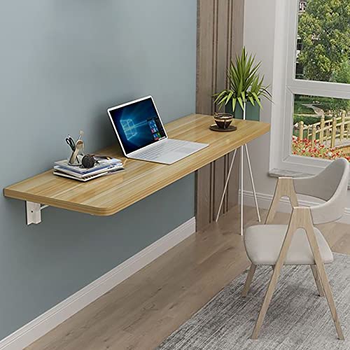 Table murale pliable bois massif pour rompre le manque d'espace chez soi
